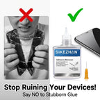 SiKEZHAN 50ml Phone Screen Adhesive Remover Liquid LCD Frame Back Cover Glue Cleaner Repair Kit Tool + Precision Injector Needle