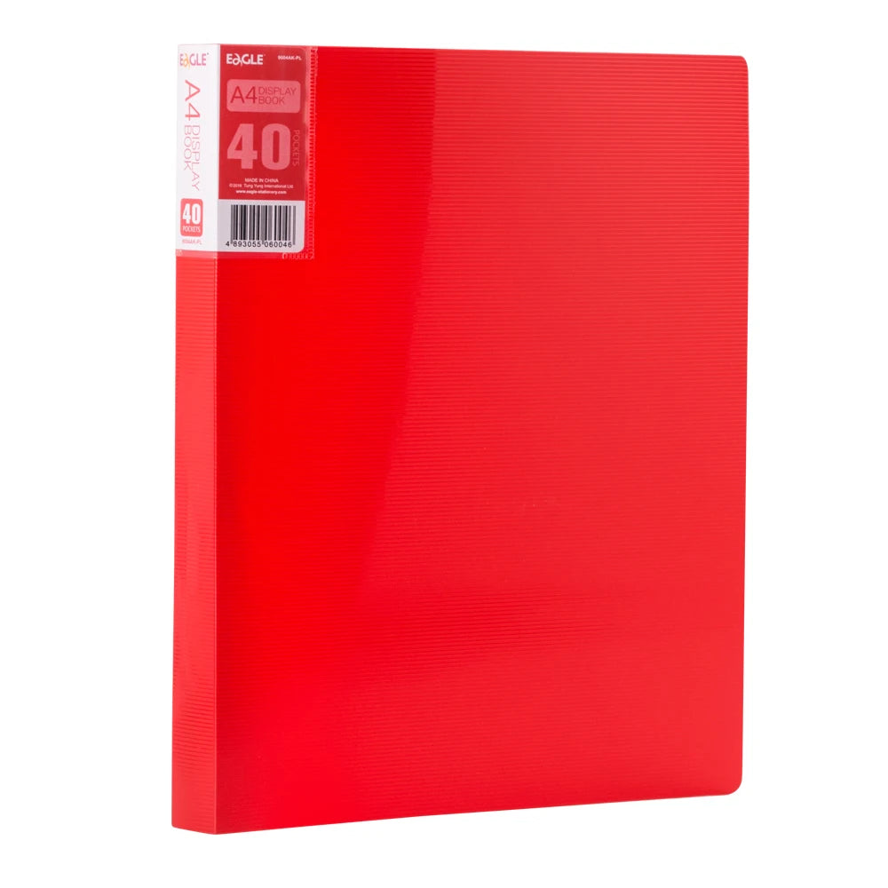 A4 Display Book 40-Pocket Art Portfolio Folder Displays 80-Page Artwork Photo Document Certificates