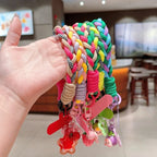 Cute Creative Cartoon Mobile Phone Universal Lanyard Three-Color DYM Wrist Strap Hand-Woven Hand Rope Phone Hanging Accessories