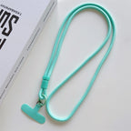 1Pc Universal Long Phone Lanyard Neck Hanging Rope Crossbody Rope With Phone Case Connection Clip