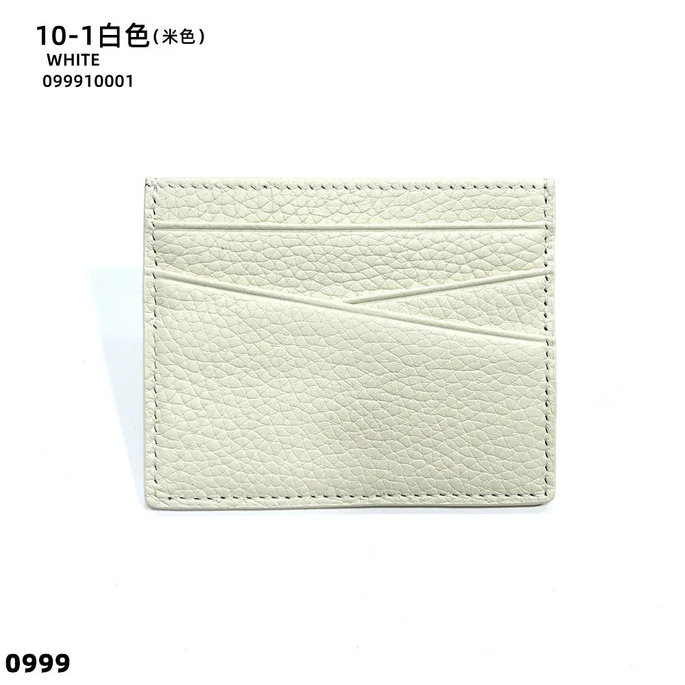 Genuine Leather Card Holder Woman Custom Name Designer Wallet Slim Luxury Card Wallet Man Engrave Initials Business Coin Purse