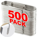 50-500PCS Stainless Steel Paper Clips Rustproof Sturdy Coated U-shaped Paperclips for Student Office School Stationery Supplies