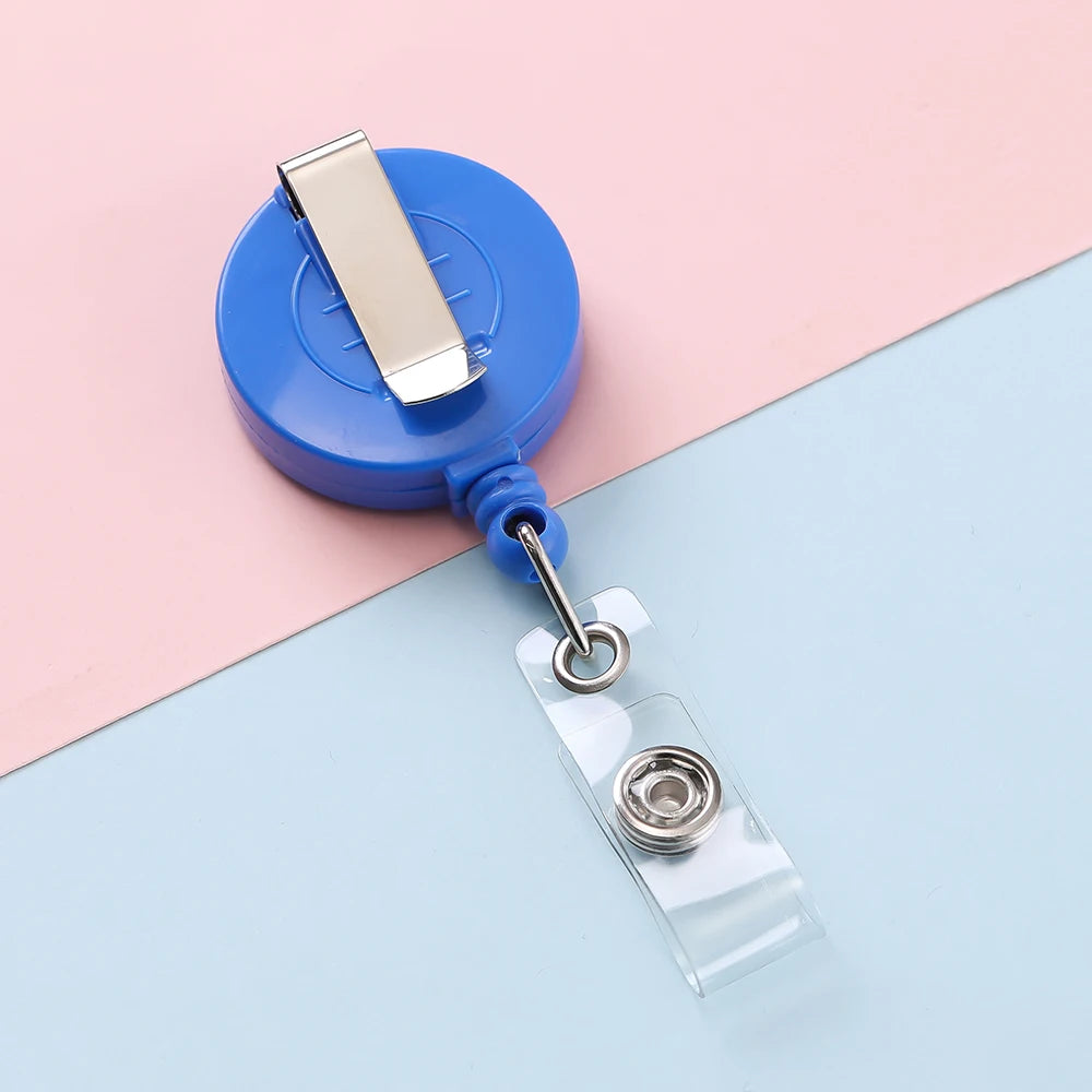 Retractable Steel Cord Pull Reel Keychains Spring Buckle Clasp Wire Rope Key Ring Recoil ID Card Holder Key Chain Multiple Tools