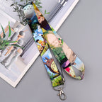 Anime Movie Lanyard Cute Cat Card Holder Neck Strap for Key ID Card Phone Straps Badge Holder Keyrings Cosplay Accessories Gifts