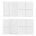 6 Pcs Grid Memo Pads Sticky Notepads Adhesive Graphing Paper Notes Writing Four Quadrant