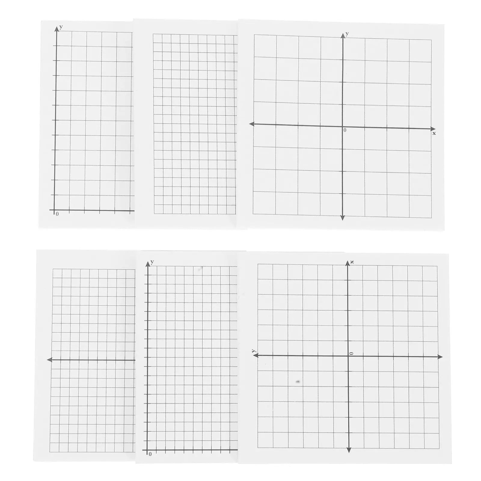 6 Pcs Grid Memo Pads Sticky Notepads Adhesive Graphing Paper Notes Writing Four Quadrant