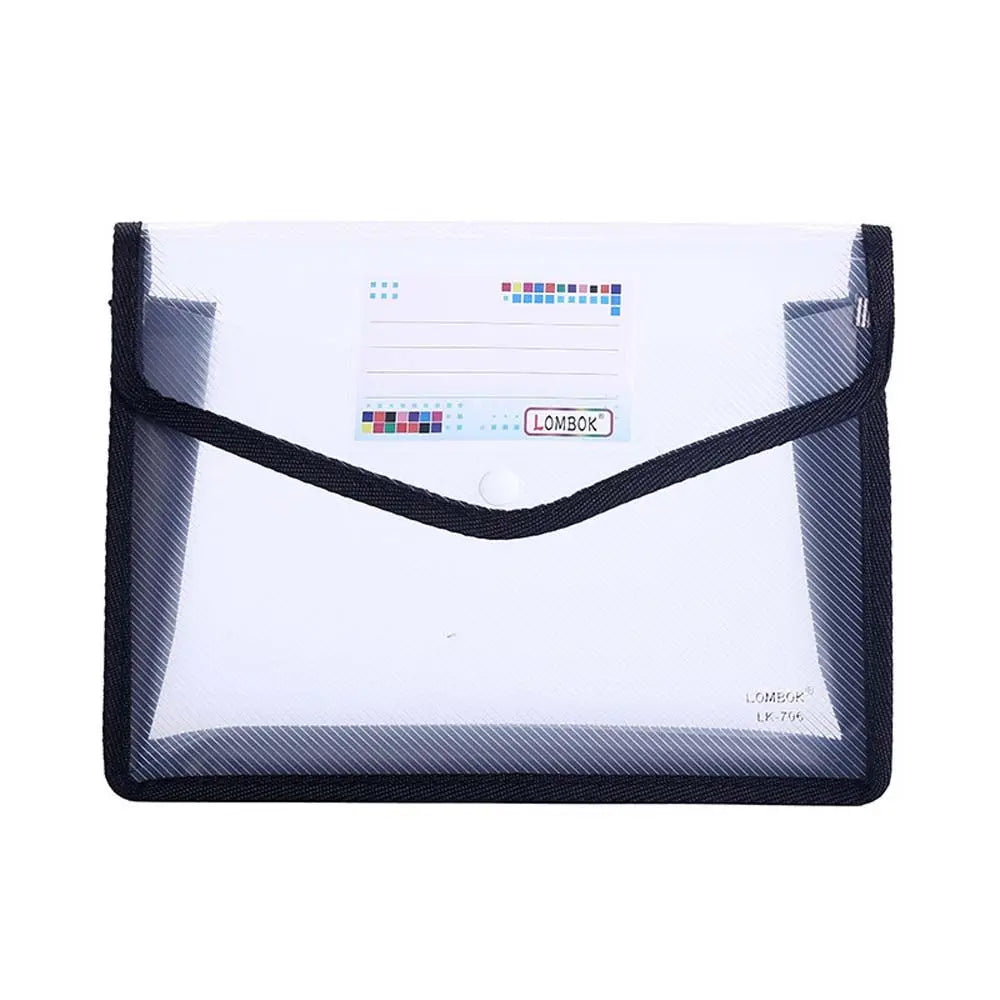 A4/A5File Folder Stationery Storage Folder Waterproof File Organizer Folders Pvc Bag Portfolio Paper Storage Office Organizers
