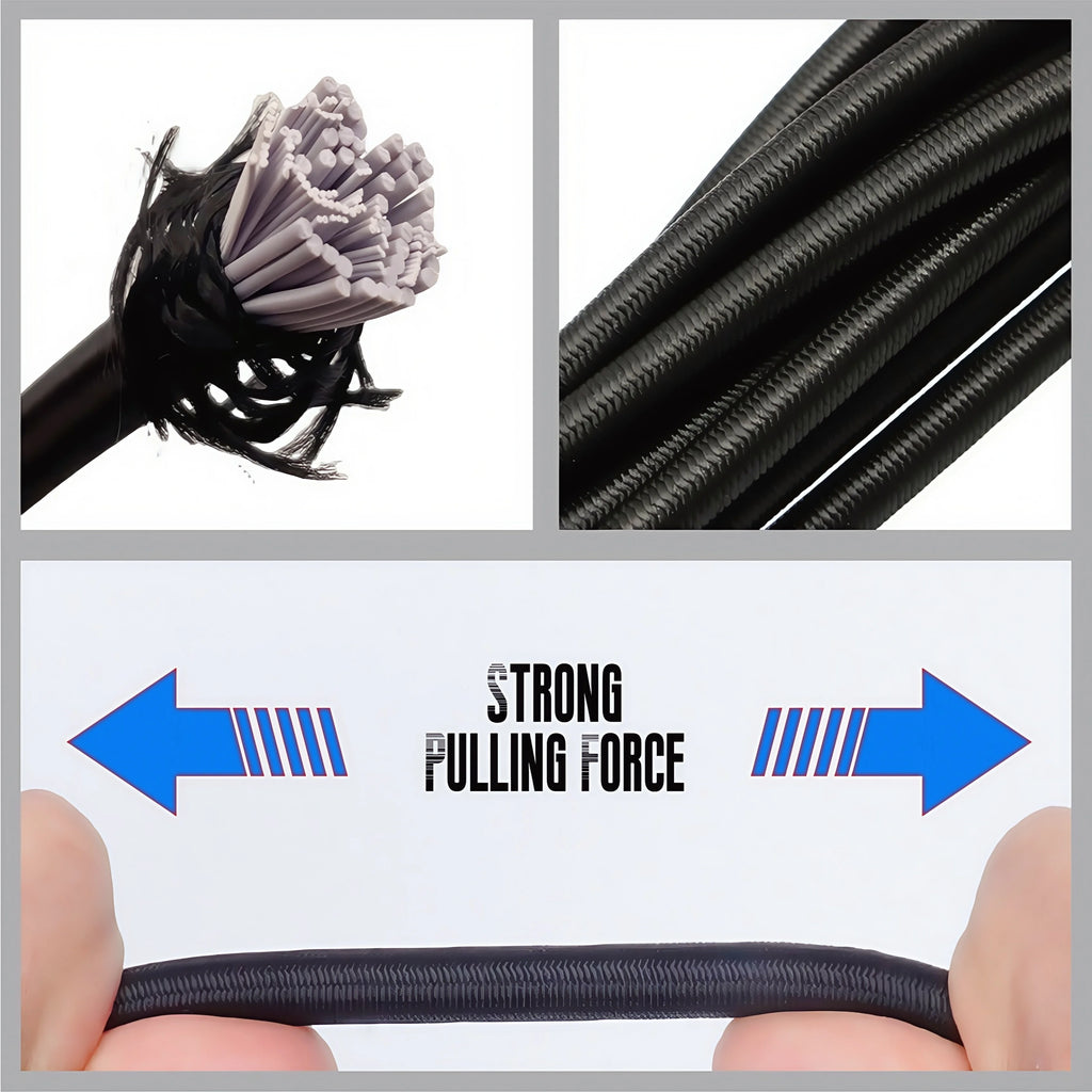 10M Strong Elastic Cord Rope Rubber Band Sewing Clothing Craft Supplies for DIY Jewelry Making Tents Kayak Boat Bag Luggage