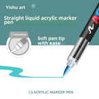 12/24/36/48Colors/set Acrylic Marker Pen Paint Brush Pen Painting Coloring Pen DIY Graffiti Art Making School and Office Supplie