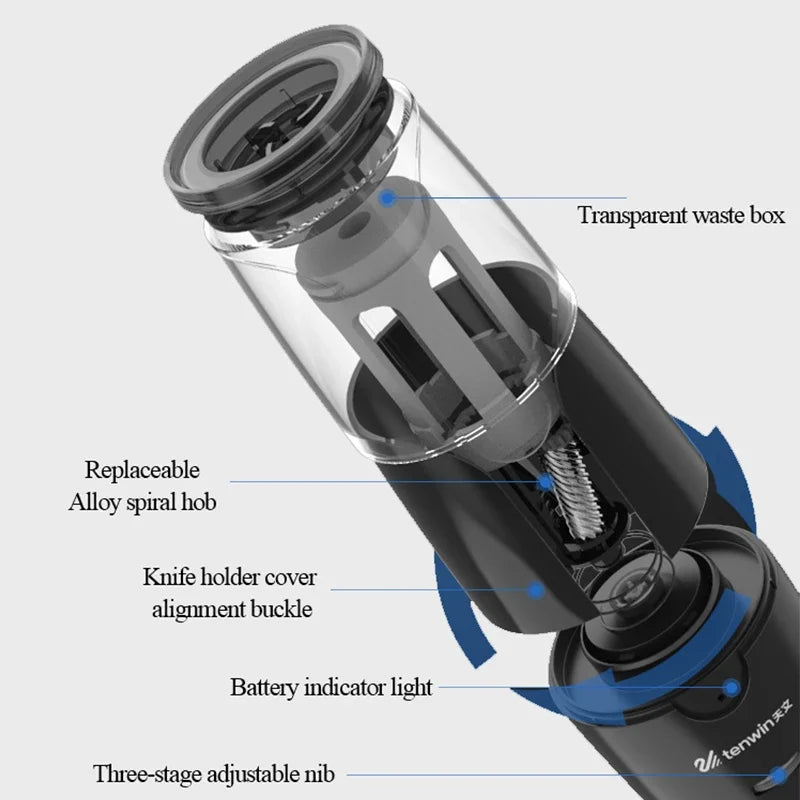 TENWIN Electric Pencil Sharpener Spare Blades Replaceable Tool Holder Automatic Grinder Stationery Accessories Supplies 5058