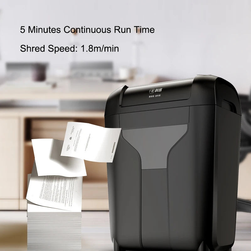Desktop P4 10 Sheets Paper Shredder Household Small Office Automatic Cross Cut CD Paper Shredding Machine