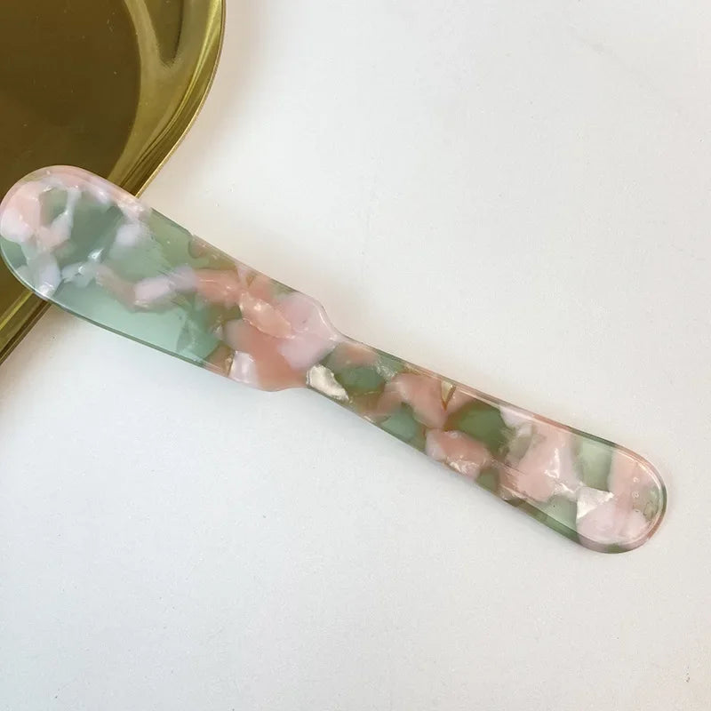 Colorful Acrylic Ice Cream Spoons Coffee Caviar Stirring Spoons Dessert Teaspoons Kitchen Tableware Craft Tools