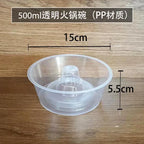 50pcs Disposable Hot Pot Cups Fried Chicken Fruit Creative Cup Holder Bowl Drink Cup Packaging Takeout Disposable Milk Tea Cups