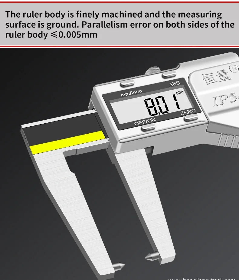 Premium External Groove Tip Digital Caliper Brake Disc Wear Measurement Tool Brake Pad Thickness Measurement Vernier Caliper