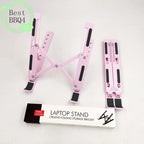 (BBQ4)Universal Laptop Stand Adjustable Notebook Holder For Macbook Non-slip Foldable Cooling Base Bracket For Tablet Phone