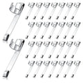Metal Pencil Clips Slide On Pencil Pocket Clips Snap In, Pencil Holder Clip Metal Hangable Portable Pencil Clips, 60 Pcs