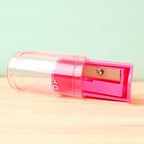 1PC Candy Color Transparent Pencil Sharpener - Plastic Standard Pencil Cutter for School Office Art Supplies