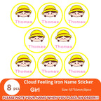 Custom Clothes Ironing Name Sticker Personalized Washable Stickers  Heat Transfer Labels on Fabric Clothing Babysuit Tags