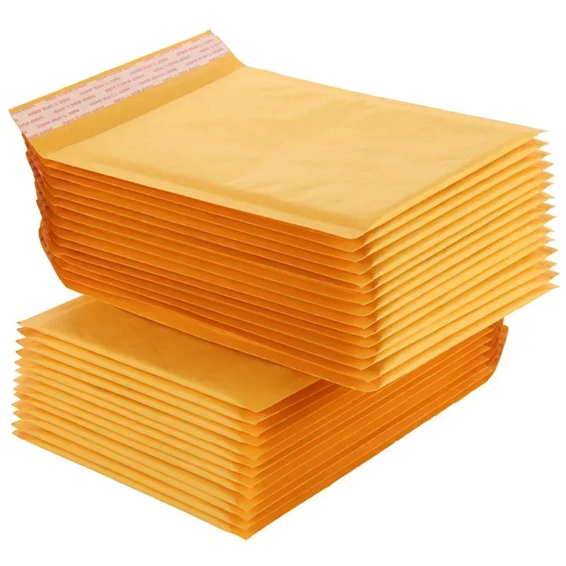 Kraft Paper Shipping Bags Mailer Self Seal Adhesive Bubble Padded Envelopes Bag Waterproof Business Gift Postal Packaging Pouch