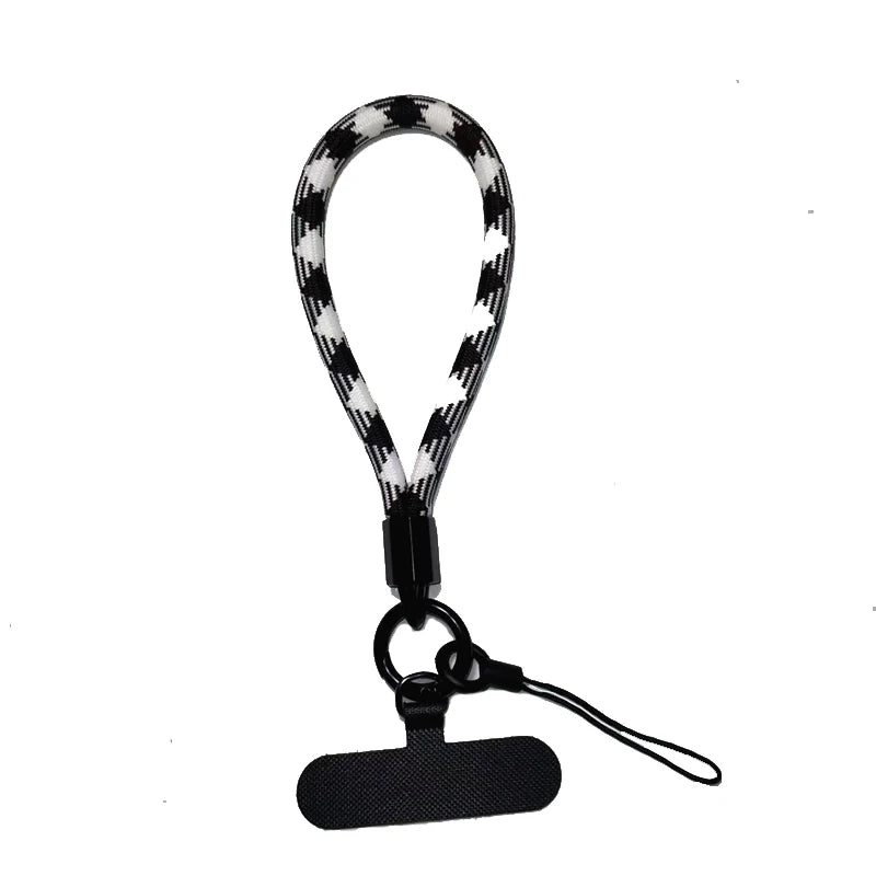 Phone Lanyard Wrist Strap Woven Phone Lanyard Creative Keychain Hanging Rope Anti-lost Security Wristband Universal Short Rope