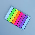 Color Fluorescence Sticky Notes Set Memo Pad Bookmarks Banners Transparent Sticky Notes School Office Stationery