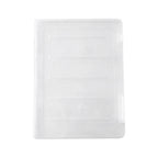 A4 File Storage Box Transparent Double Card Buckle Plastic Organizer Waterproof Dustproof For Graduation Certificates Documents