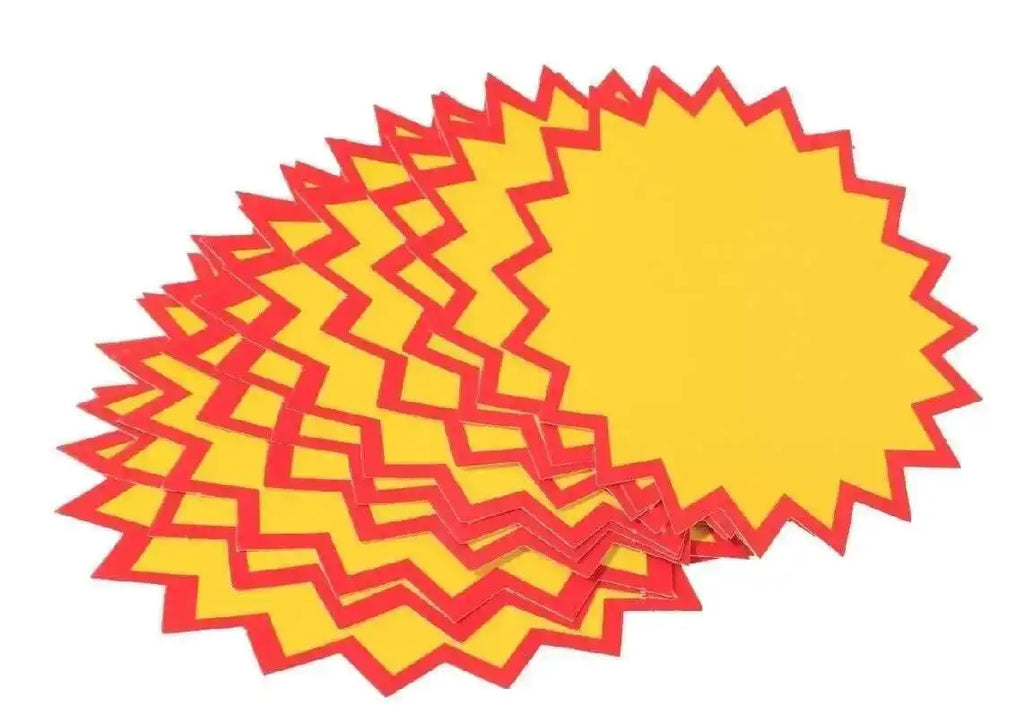 Burst Sign With Mid Flap Shelf Data Channel Pvc Star Pricecard Split Bursts Price Tag Card Pop Advertising Promotion Ticket