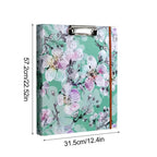 3 Ring Binder Portable 3Ring View Binder Non-Stick File Folders Letter Size Refillable Office Supplies with Divider School
