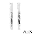 New 1/2/3PCS Waterproof Metal Marker Permanent White Paint Pen Washing Art Painting Graffiti Pens Fabric Wood Leather Marker1MM