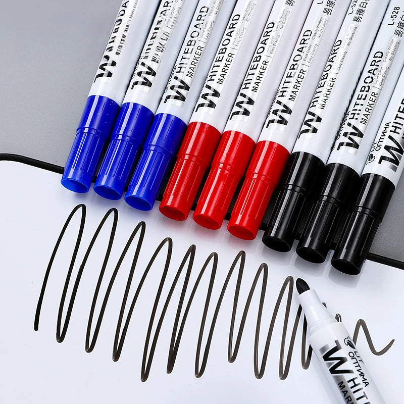 4/10 Pcs Set Erasable Magnetic Whiteboard Marker Pen Blackboard Marker Chalk Glass Ceramics Office School Art Marker Stationery