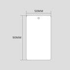 1000pcs Waterproof Hang Tags Transparent Frosted PVC Cards Clothing Hang Tags Price Tag Wear-resistant Durable Thickness 0.27mm