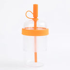 540ML Large Capacity Reusable Tritan Material Milk Tea Juice Cold Drink Straw Cup Unisex Portable Transparent Plastic Coffee Cup