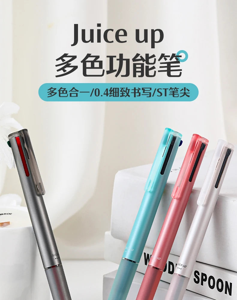 Japan Pilot Modular Pen Juice Up 3/4 Color 0.4mm Ultra-fine Gel Pens, Water-base Smooth Writing Versatile Stationery Aacsesories