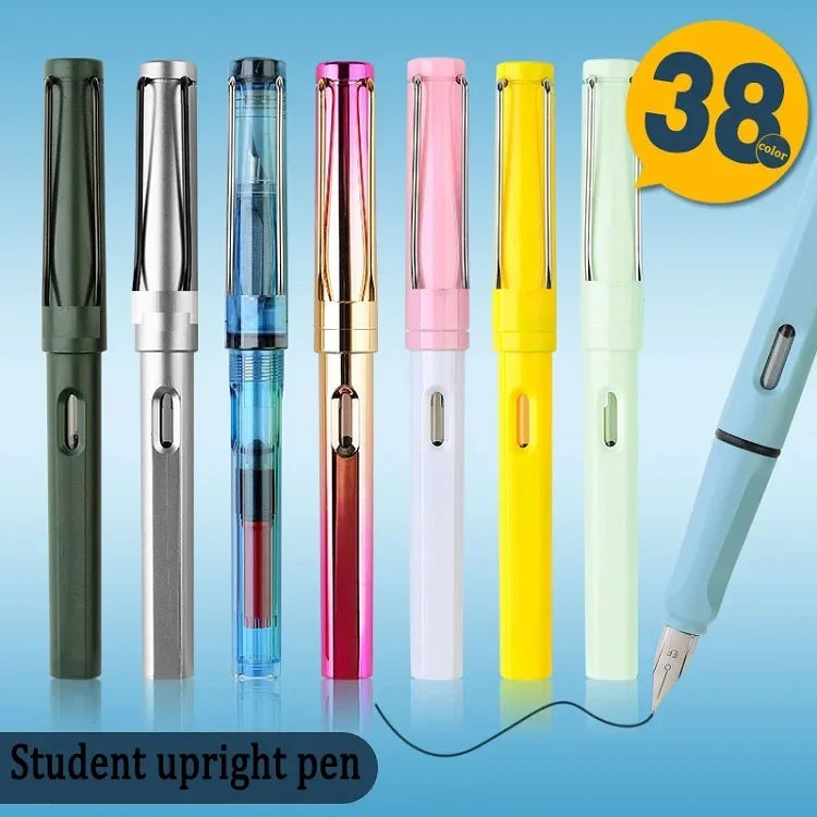 High-Quality Calligraphy Fountain Pen Luxury Ink Cartridge Writing Office School Supplies for Students