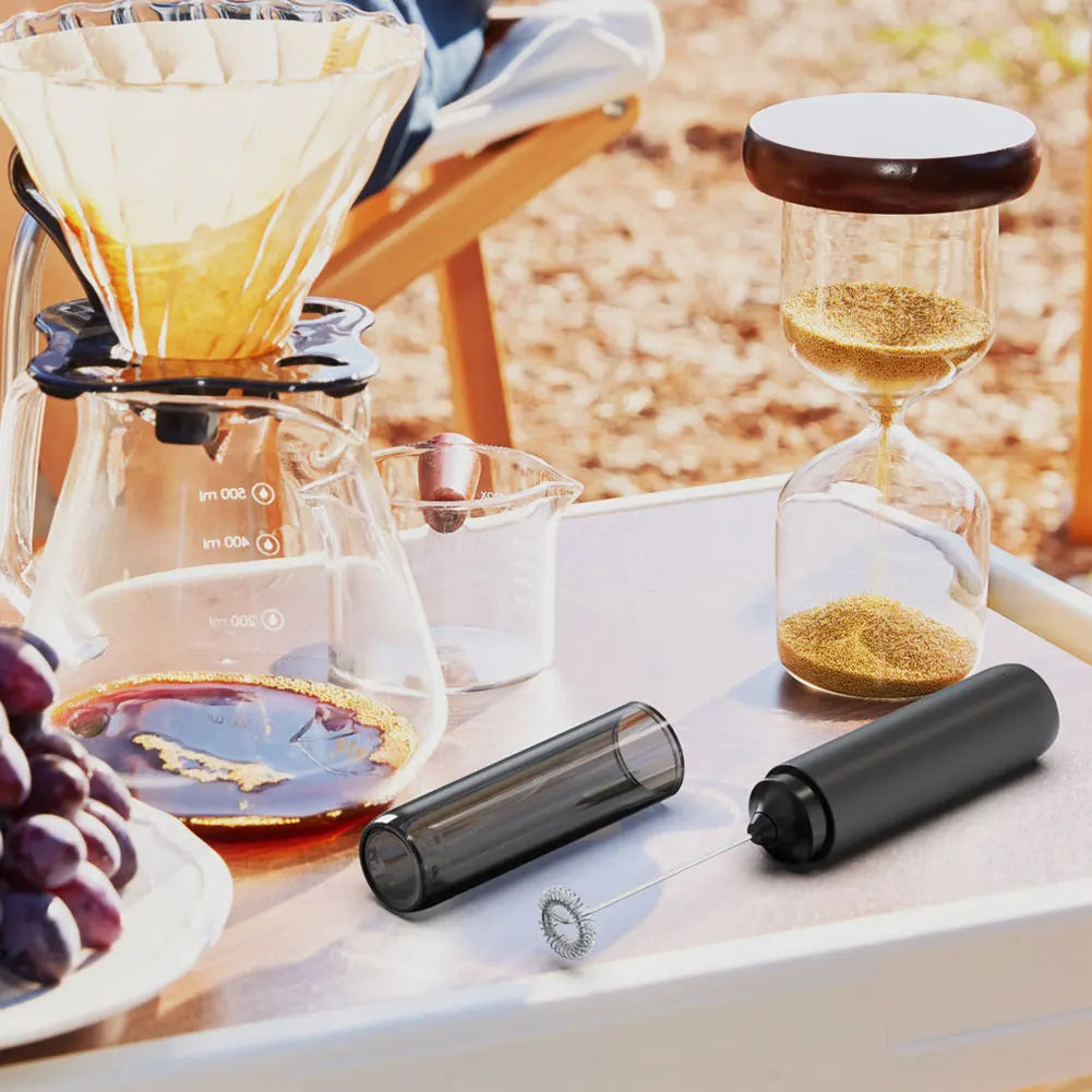 Electric Drink Mixer Rechargable Handheld Milk Frother Powerful Stirrer Egg Beater for Lattes Coffee Foam Maker