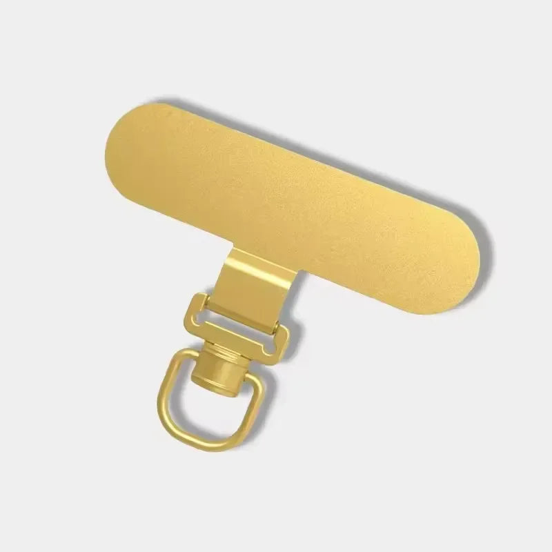 360° Rotatable Phone Lanyard Clip Patch Ultra-thin Stainless Steel Phone Case Hanging Rope Card Anti-lost Strap Fixed Gasket