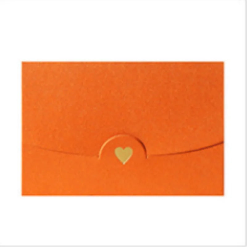 20Pcs small greeting card envelope made of Western colored pearl paper material with exquisite hot stamping and embossed design