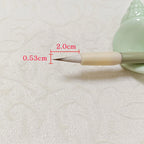 5Pcs Green Xiaokai Calligraphy Brush Pen Soft Mix Hair Chinese Painting Brush Weasel Hair Regular Script Writing Brush Wholesale