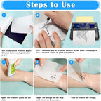 200-5PCS Tattoo Transfer Paper A4 Size Carbon Thermal Stencil Papers Tattoo Tracing Copier Paper for Printer Tattoo Accessories