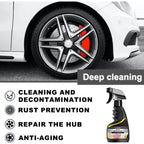 Car Quick-Care Rust Remover Spray, Car Exhaust Pipe Rust Remover, Car Wheel Rim Rust Remover, Metal Powder Cleaner