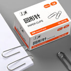 100Pcs Nickel-Plated Paper Clips Rust-Proof Thickened Office Supplies for Organizing And Binding