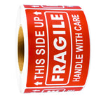 300 Sheets Per Roll/2*3In. Fragile on This Side, Handle with Care. Red Warning Stickers. Warning Box Packaging. Shipping Adhesive Labels. Shipping Warning Label Stickers, Handle with Care Label Stickers