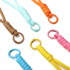 1PC Creative Braided Lanyard Keychain for Phone Case Anti Lost Knot Rope Strap Car Key Chains DIY Accessories Fashion Keyring