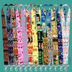 Kawaii Japanese Elf Anime Embroidery Key Fobs Key Tag Motorcycles Cars Backpack Chaveiro Keychain Fashion Keyring Friends Gifts