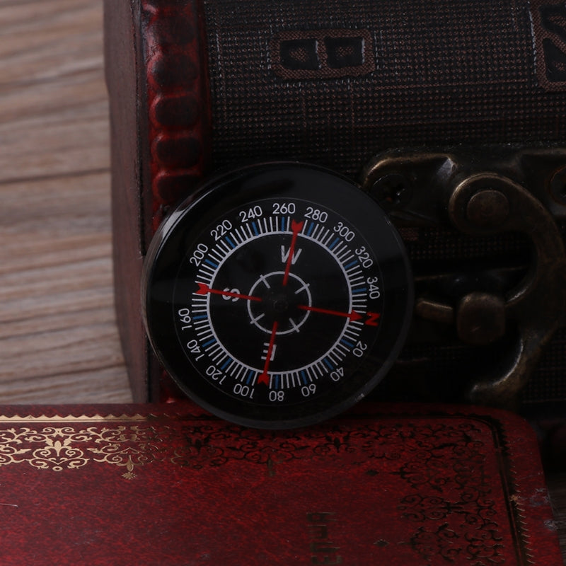 1Pc Miniature Button Compass, Mini Pocket Oil Filled Accurate Compass for Hiking Camping Outdoor Activities Accessory R66E