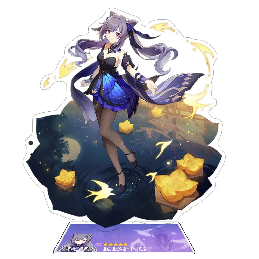 Odette Lohen Flins Durin Mavuika Columbina Xiao Arlecchino Acrylic Anime Model Furina Collect Desktop Decoration Keychains Gift