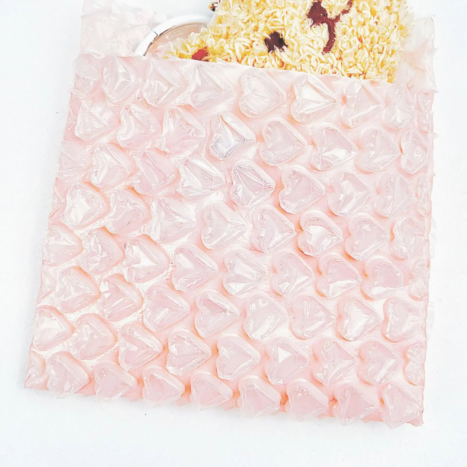 10pcs Love Heart Shaped Bubble Mailers Envelope Protective Wrap Plastic Shockproof Bag Foam Packing Bags