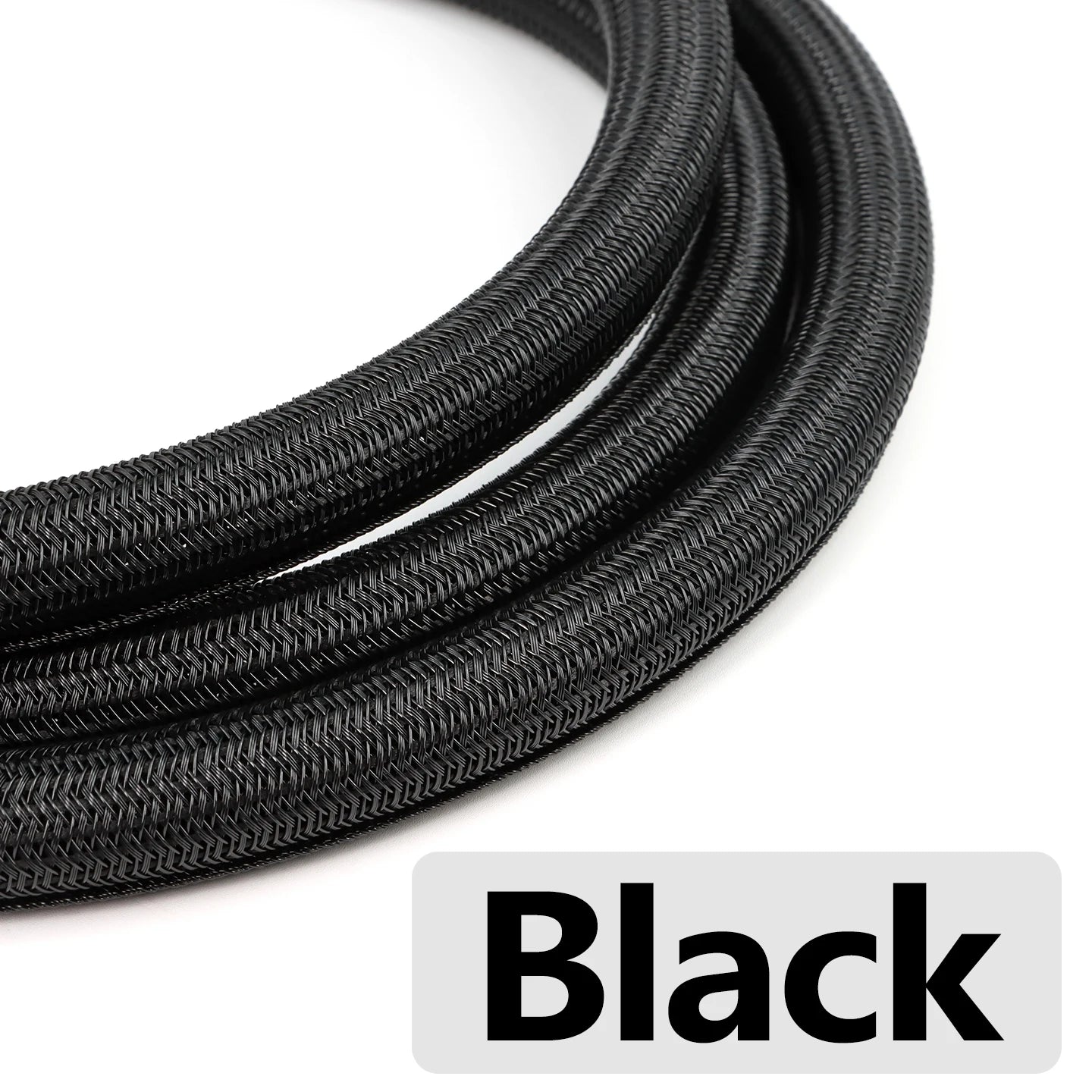 3/8meters PET Braided Cable Sleeve 3mm~32mm Self-Closed Sheath High Protection Wear Resistant Insulated Sleeving Wire Organizer