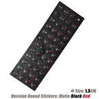 SR Russian 13 Colors Smooth Matte Circle Keyboard Sticker Language Protective Film Layout Button Letters PC Laptop Accessories
