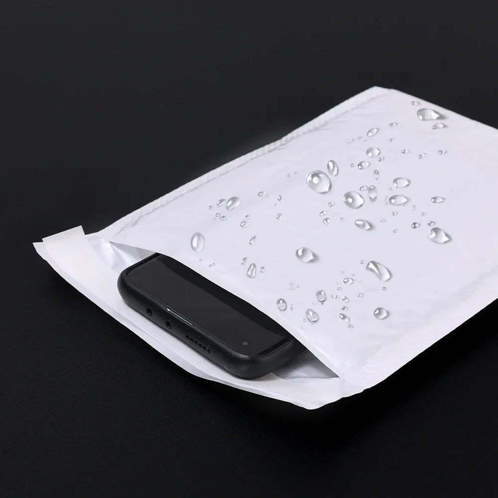 50-10Pack Kraft Bubble Mailers Self-Sealing Storage Paper Envelopes Waterproof Cushioned Padded Foam Shipping Bags for Packaging